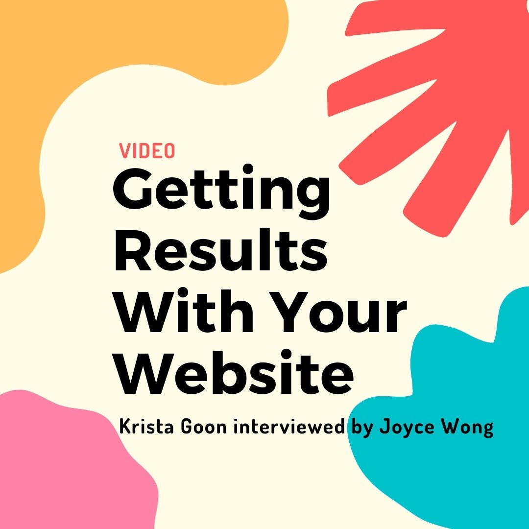 getting results with your website krista goon with joyce wong