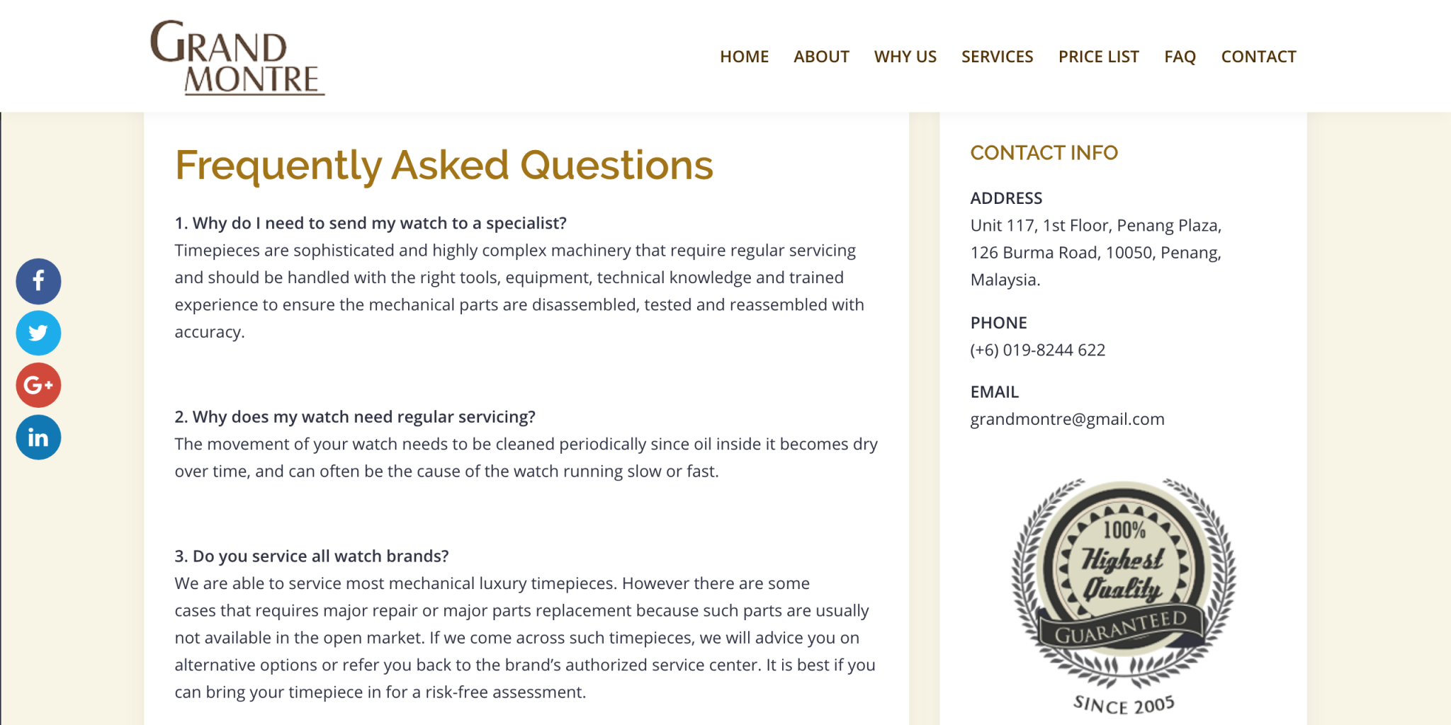 Watch-repair -Grand-Montre
